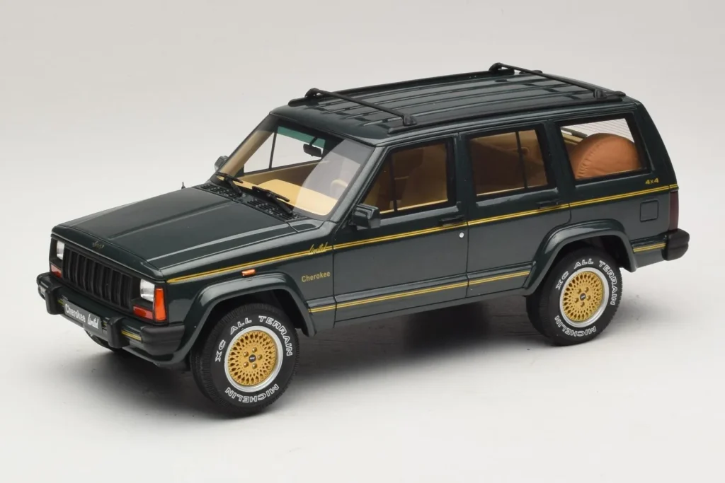 Model 1:18 Jeep Cherokee XJ Limited Dark Hunter green Otto