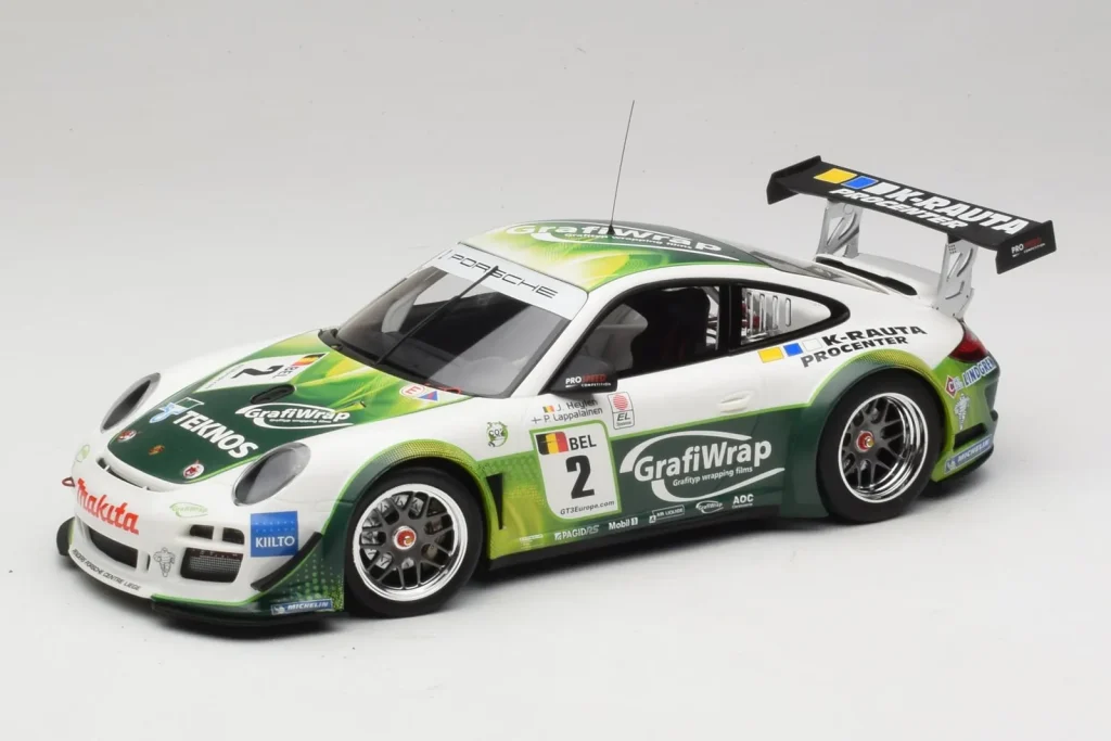 车型 1:18 Porsche 911 997 GT3 R #2 Prospeed Competition B. Heylen / P. Lappalainen FIA GT3 年 2011 Minichamps