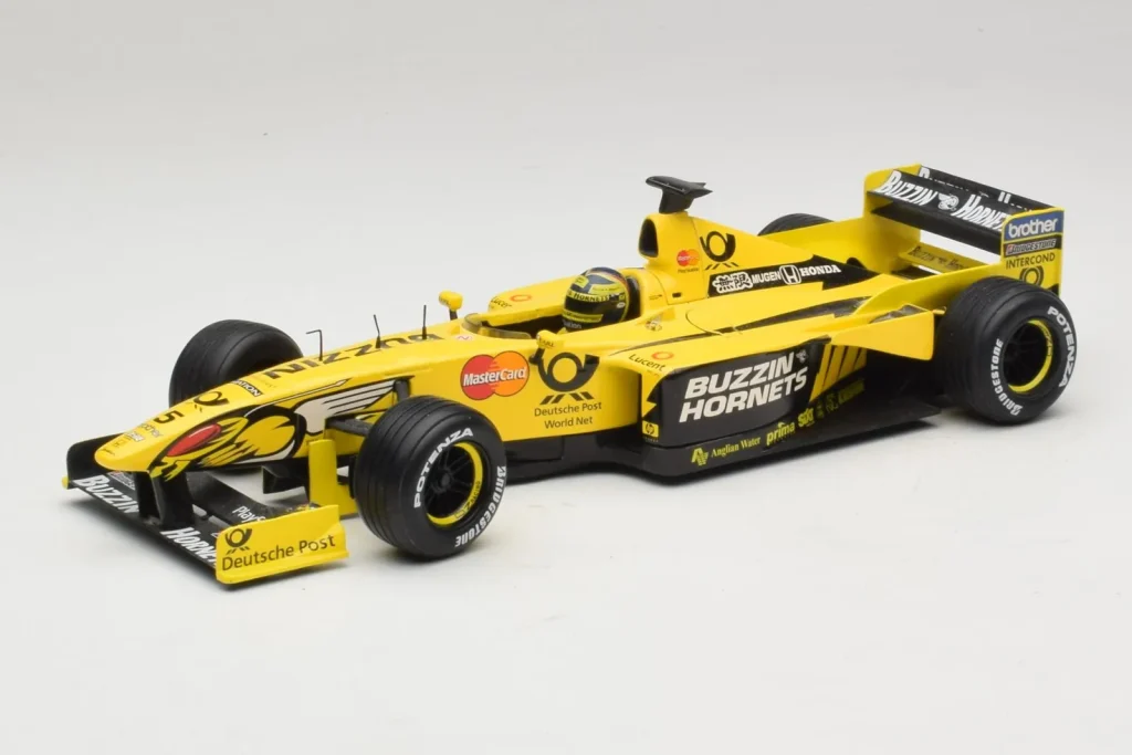 โมเดลรถ 1:18 Jordan EJ10 H-H. Frentzen F1 Launch Edition ปี 2000 Hot Wheels (มือสอง)