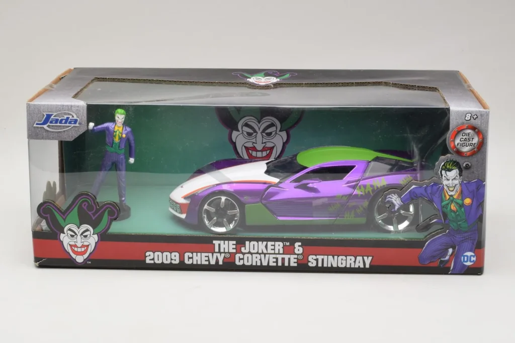 Model 1:24 Chevrolet Corvette C6 Stingray The Joker With Figure Jada