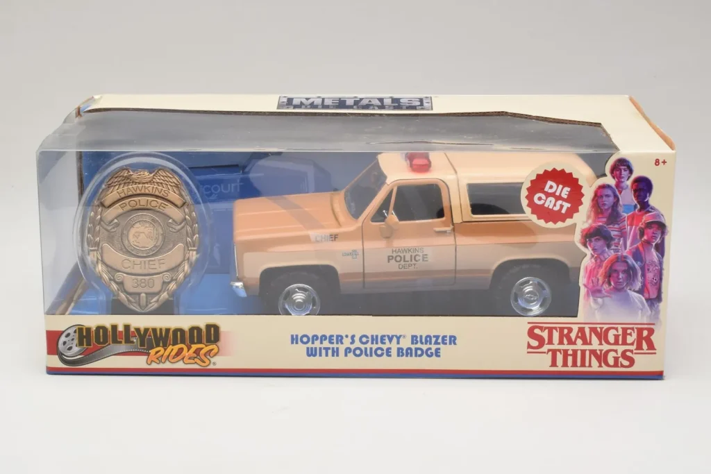 โมเดลรถ 1:24 Chevrolet Blazer K5 Police Stranger Things Metals Diecast (มือสอง)