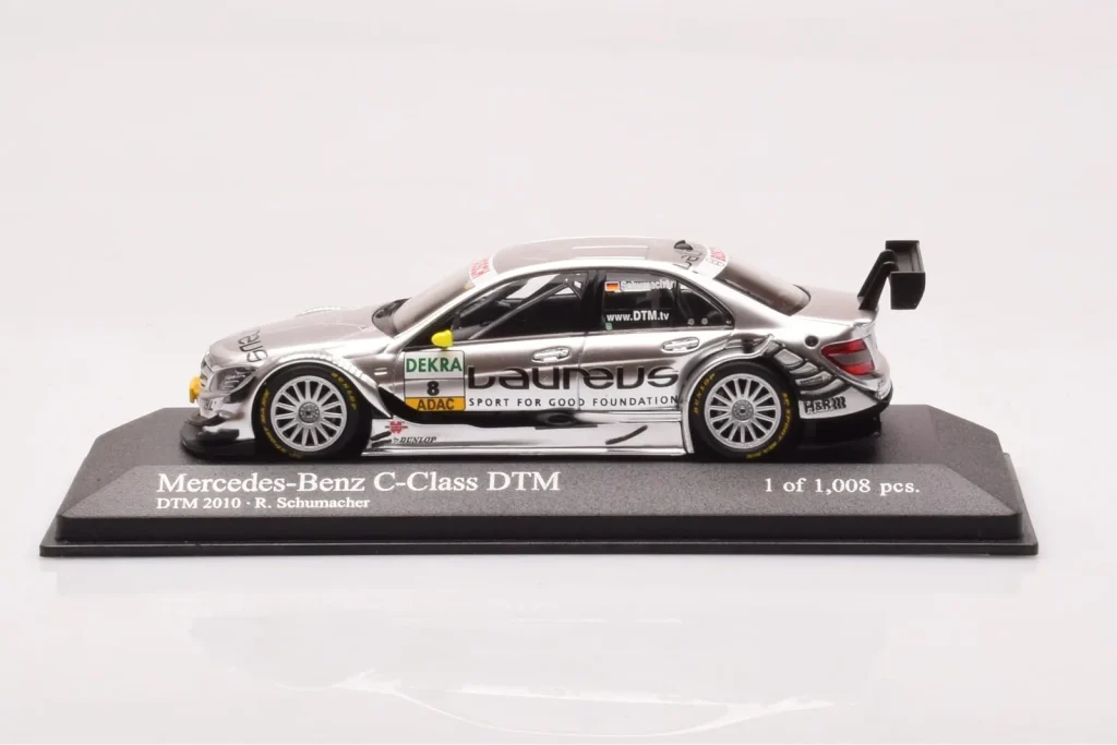 โมเดลรถ 1:43 Mercedes C-Class W204 DTM Team AMG Mercedes #8 R. Schumacher DTM ปี 2010 Minichamps (มือสอง)