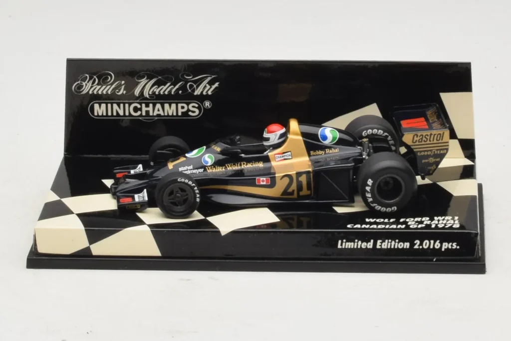 โมเดลรถ 1:43 Wolf WR1 Ford B. Rahal F1 ปี 1978 Minichamps (มือสอง)