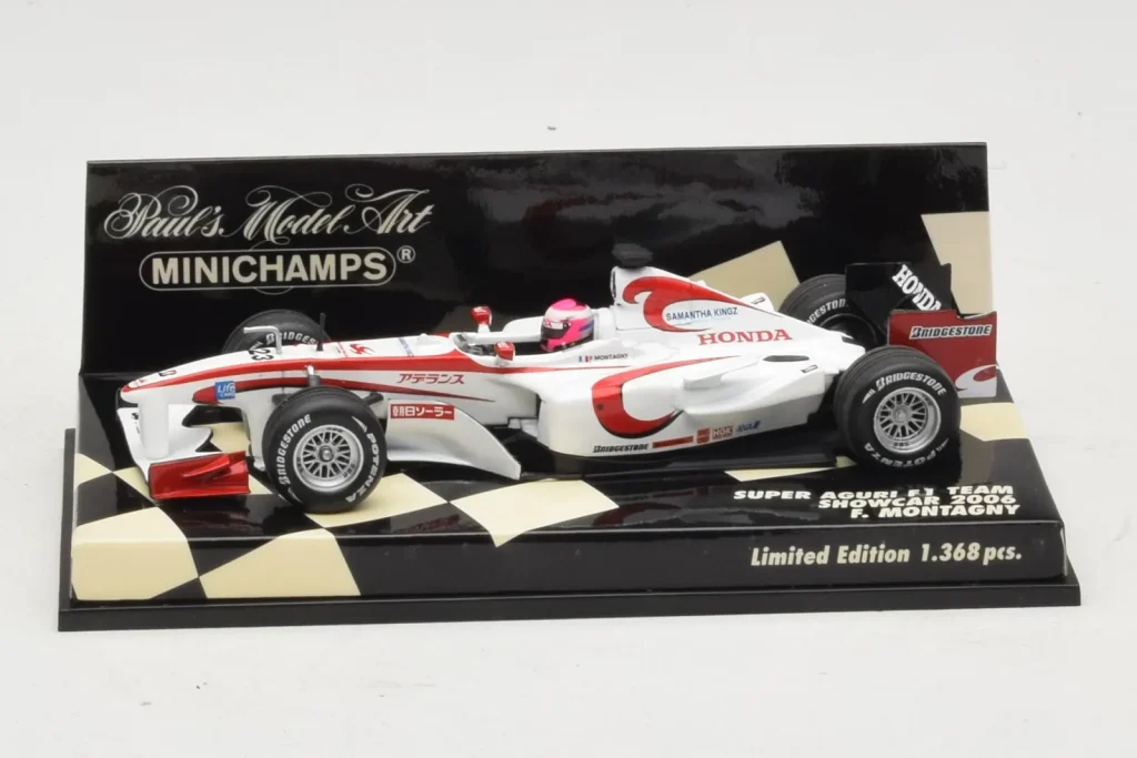 โมเดลรถ 1:43 Super Aguri F. Montagny Showcar F1 ปี 2006 Minichamps (มือสอง)