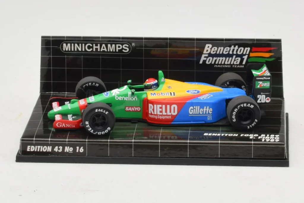 โมเดลรถ 1:43 Benetton B189 Ford E. Pirro F1 ปี 1989 Minichamps (มือสอง)