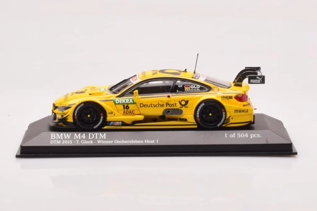 โมเดลรถ 1:43 BMW M4 F82 DTM BMW Team RMG #16 T. Glock DTM ปี 2016 Minichamps (มือสอง)