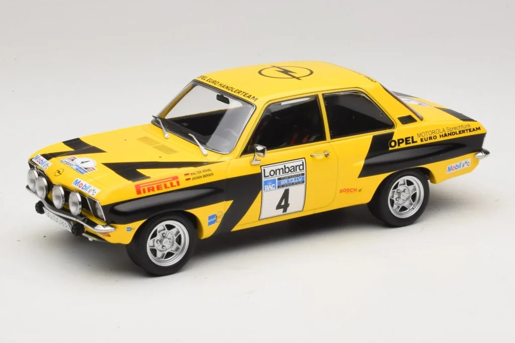 โมเดลรถ 1:18 Opel Ascona A #4 W. Rohrl / C. Geistdorfer RAC Rally ปี 1975 MCG