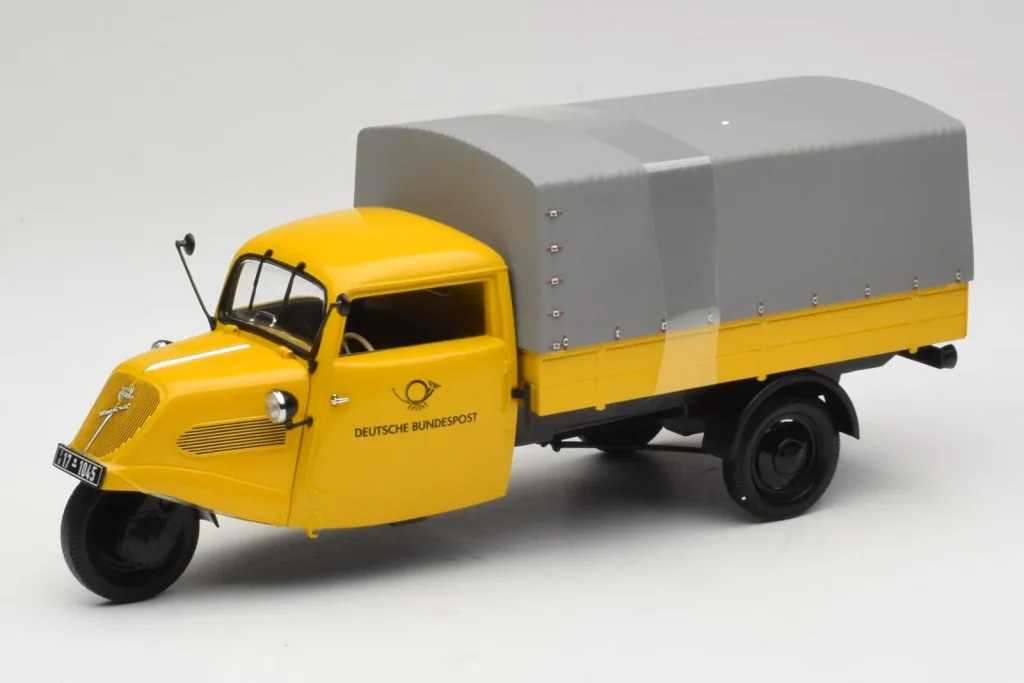 โมเดลรถ 1:18 Tempo Hanseat Kastenwagen Deutsche Post Minichamps (มือสอง)