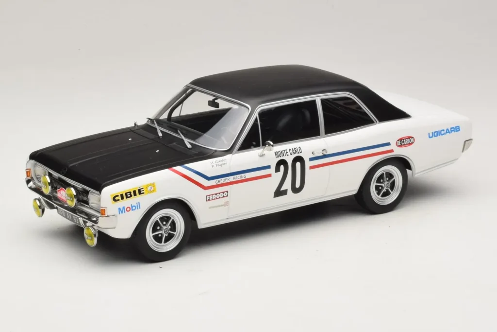 โมเดลรถ 1:18 Opel Commodore A #20 H. Greder / P. Pagani Rally Monte Carlo ปี 1971 MCG