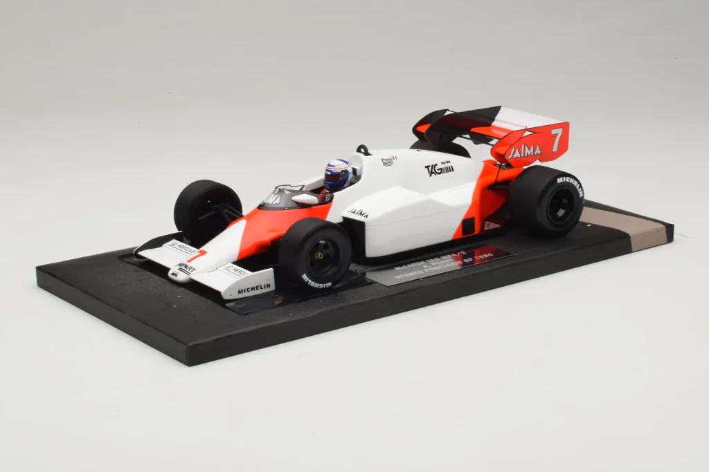 车型 1:18 McLaren MP4/2 TAG #7 A. Prost Portuguese GP Winner 年 1984 Minichamps