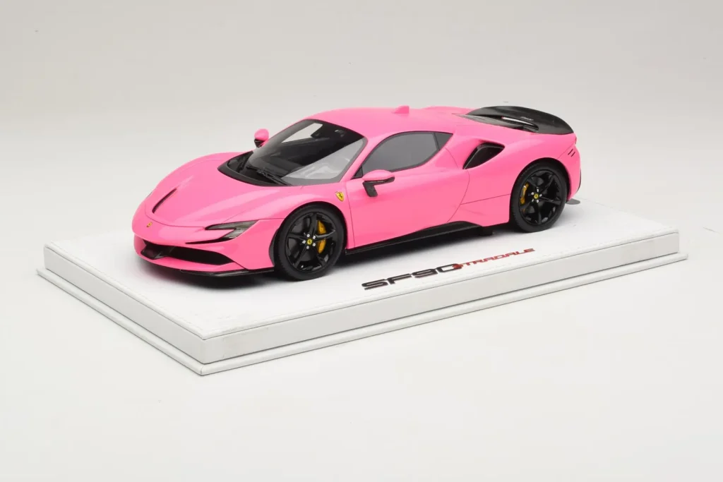 Model 1:18 Ferrari SF90 Pack Fiorano Gloss Qatar pink BBR