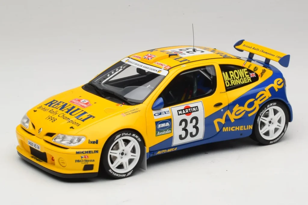 Model 1:18 Renault Megane Maxi #33 P. Bugalski / J-P. Chiaroni Rally Sanremo year 1998 Otto