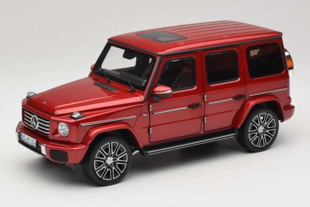 โมเดลรถ 1:18 Mercedes G-Class W465 Hyacinth สีแดง Norev