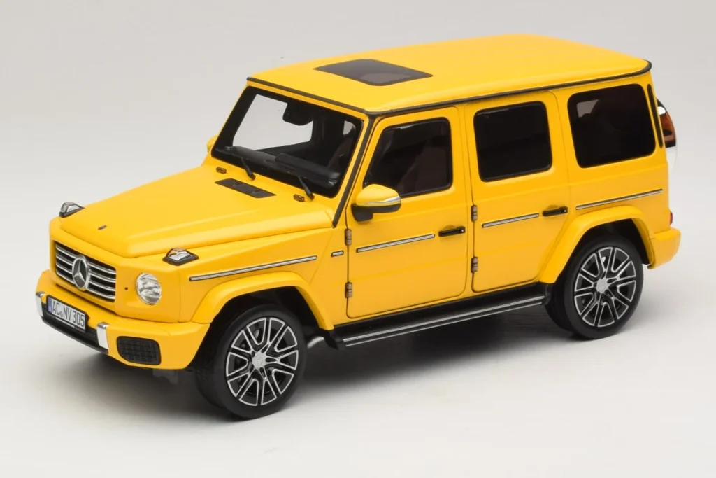 โมเดลรถ 1:18 Mercedes G-Class W465 Sun สีเหลือง Norev