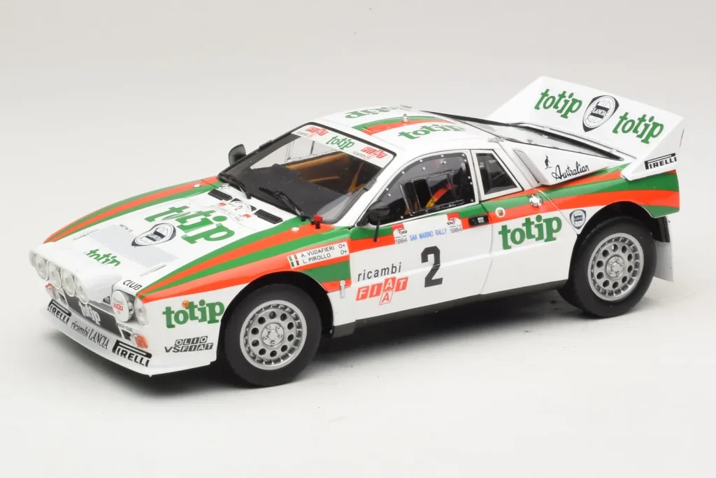 车型 1:18 Lancia 037 #2 A. Bettega / M. Perissinot Rally San Marino 年 1984 Kyosho