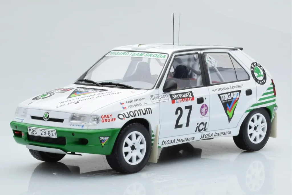 โมเดลรถ 1:18 Skoda Felicia #27 P. Sibera / P. Gross Rally RAC Lombard ปี 1995 IXO