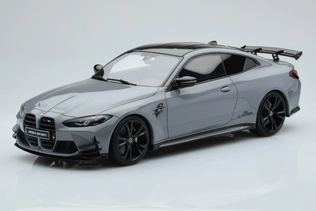 โมเดลรถ 1:18 BMW M4 G82 AC Schnitzer Nardo สีเทา GT Spirit