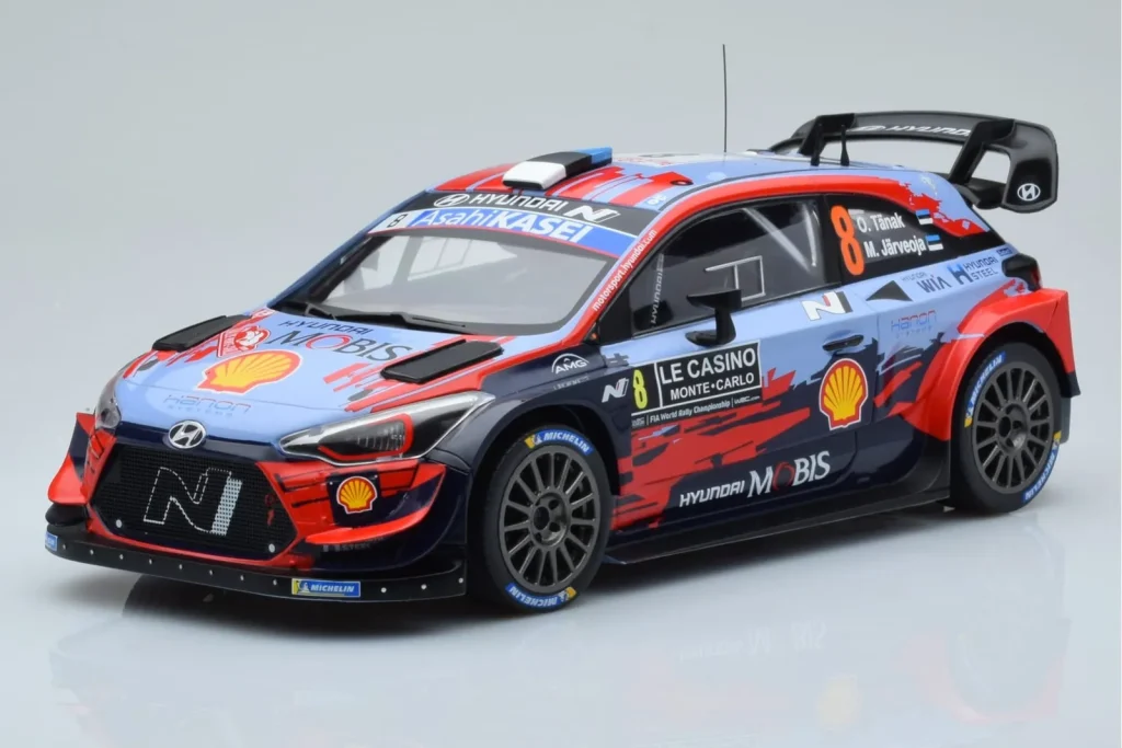 โมเดลรถ 1:18 Hyundai i20 Coupe WRC #8 O. Tanak / M. Jarveoja Rally Monte Carlo ปี 2020 IXO