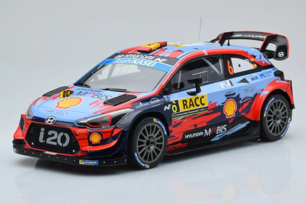 โมเดลรถ 1:18 Hyundai i20 Coupe WRC #6 D. Sordo / C. del Barrio Rally Catalunya ปี 2019 IXO