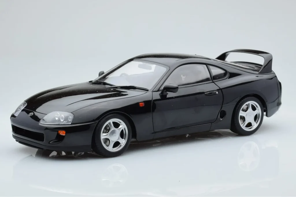 โมเดลรถ 1:18 Toyota Supra A80 สีดำ LCD
