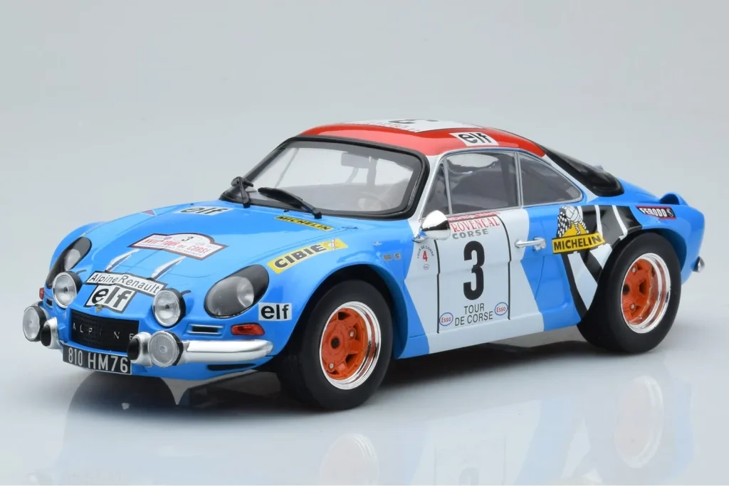 车型 1:18 Alpine A110 #3 B. Darniche / A. Mahe Tour de Corse 年 1973 IXO