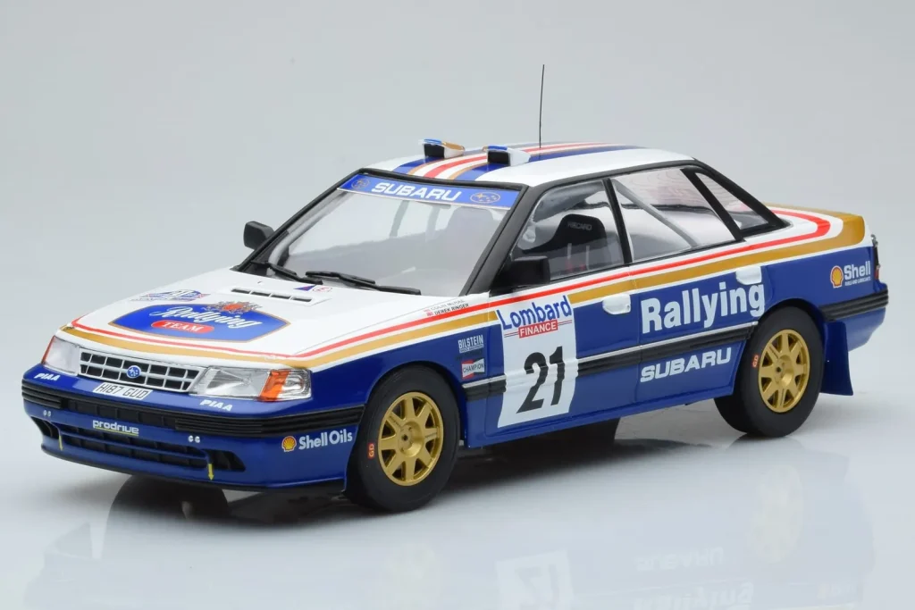 โมเดลรถ 1:18 Subaru Legacy RS #21 C. McRae / D. Ringer RAC Rally ปี 1991 IXO