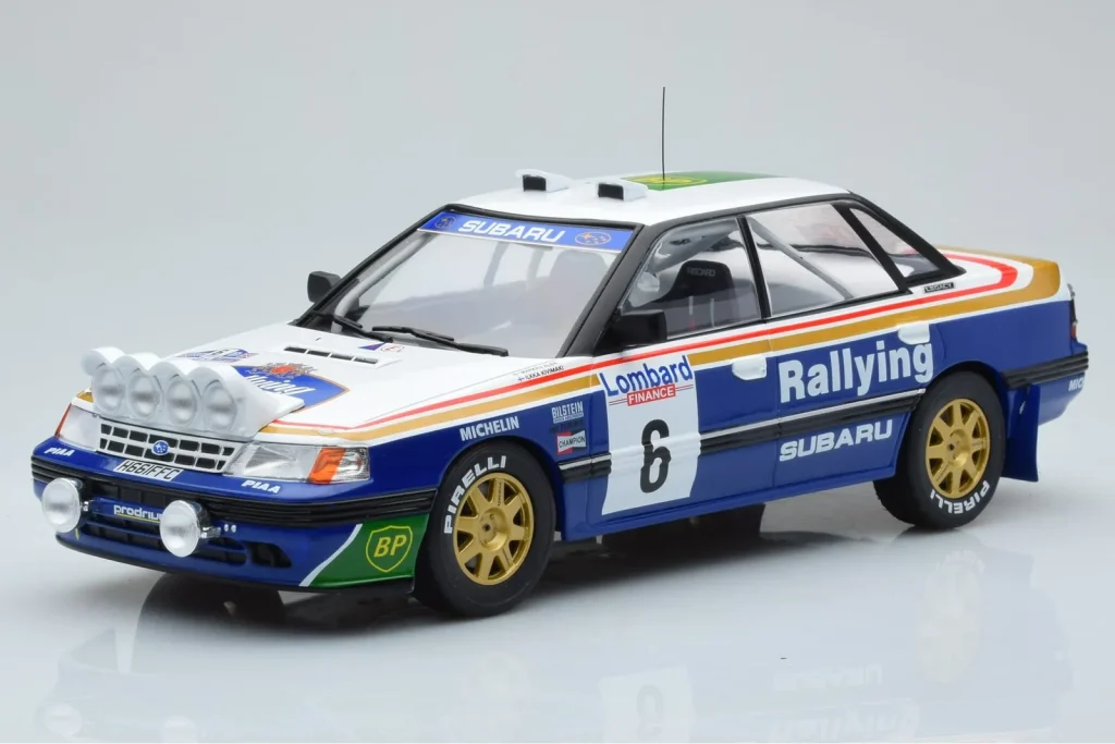 โมเดลรถ 1:18 Subaru Legacy RS Night Version #6 M. Alen / I. Kivimaki RAC Rally ปี 1991 IXO