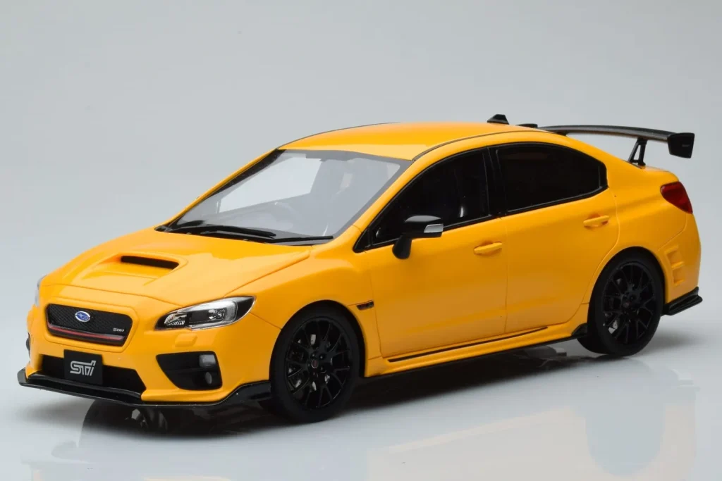 โมเดลรถ 1:18 Subaru Impreza WRX STI Nurburgring Challenge Package สีเหลือง Kyosho
