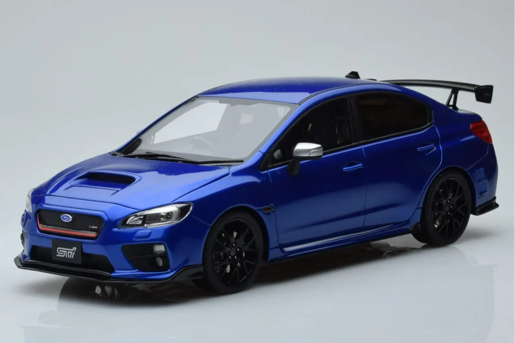 โมเดลรถ 1:18 Subaru Impreza WRX STI Nurburgring Challenge Package สีน้ำเงิน Kyosho