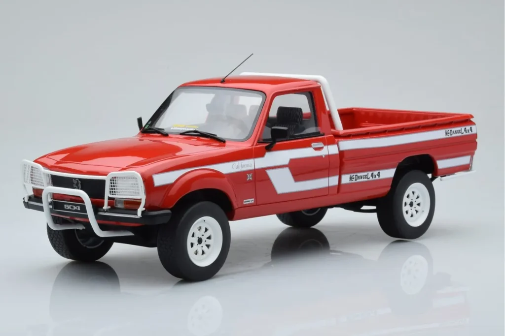 Model 1:18 Peugeot 504 Dangel Pickup red Otto