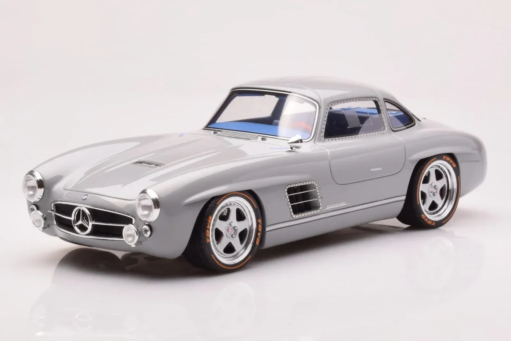 车型 1:18 Mercedes 300 SL W198 Gullwing By S-Klub 灰色 GT Spirit