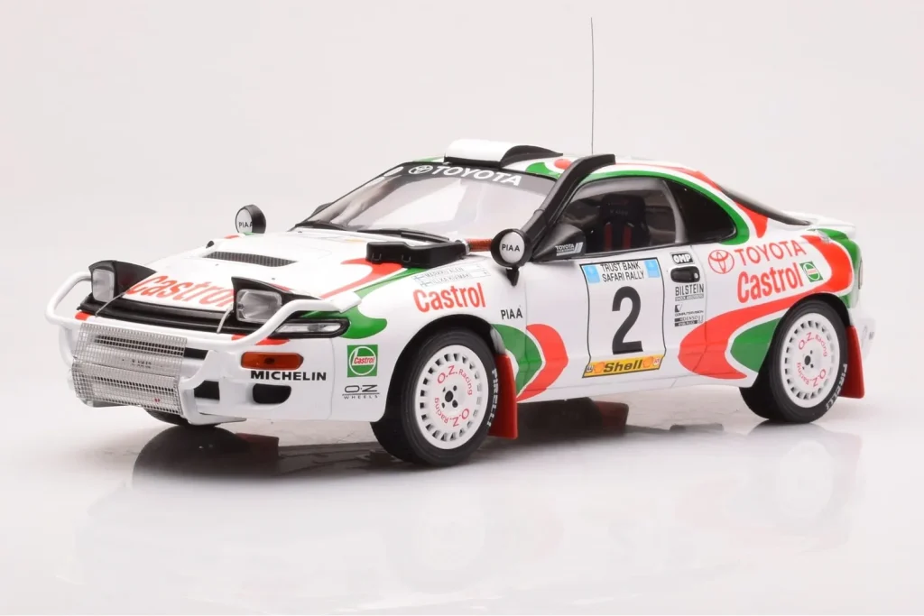 Model 1:18 Toyota Celica Turbo 4WD ST185 #2 M. Alén / I. Kivimäki Safari Rally year 1993 IXO