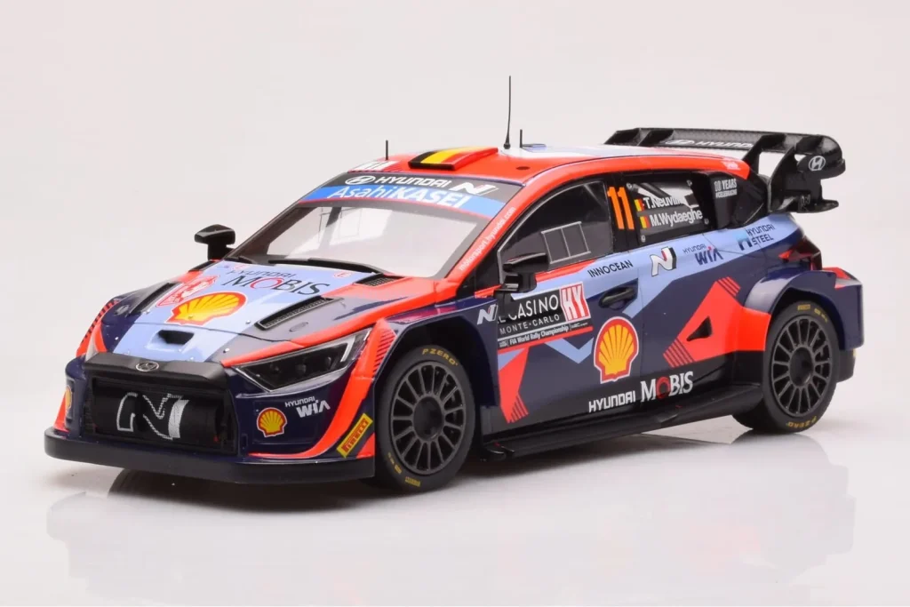 โมเดลรถ 1:18 Hyundai i20 N Rally1 #11 T. Neuville / M. Wydaeghe Rally Monte Carlo ปี 2023 IXO