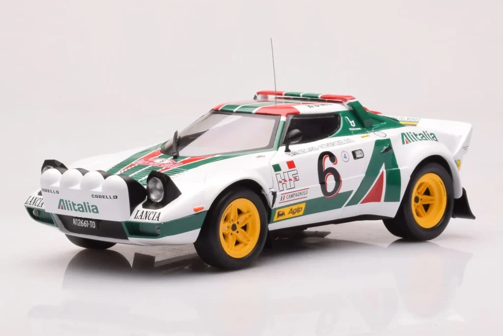 Model 1:18 Lancia Stratos HF #6 B. Waldegård / H. Thorszelius Rally Monte Carlo year 1976 IXO