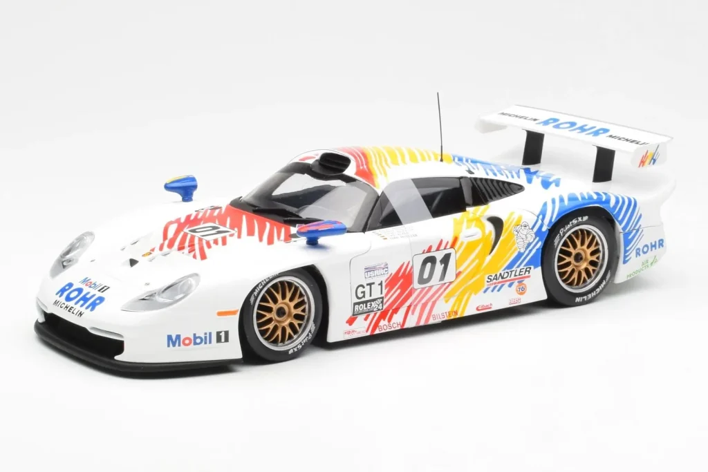 โมเดลรถ 1:18 Porsche 911 GT1 #1 A. McNish / R. Sullivan / U. Alzen Rohr Motorsport Daytona 24 Hours ปี 1998 UT Models
