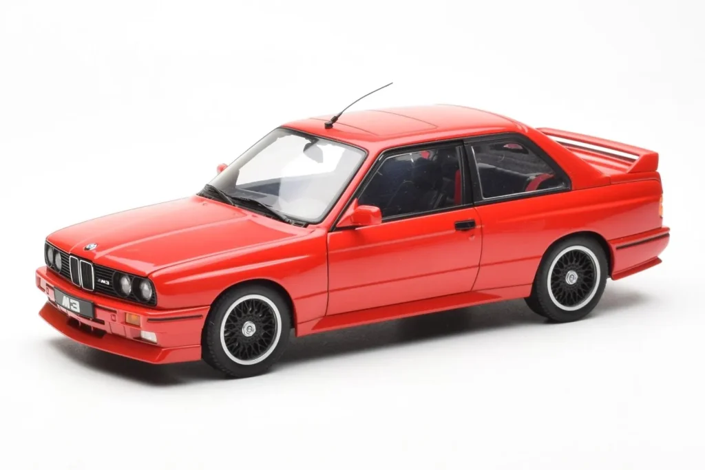 โมเดลรถ 1:18 BMW M3 E30 Sport Evolution Cecotto Edition สีแดง AUTOart (มือสอง)