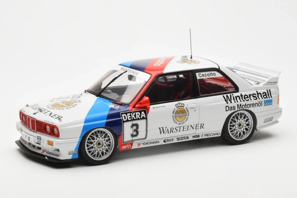 โมเดลรถ 1:18 BMW M3 E30 #3 J. Cecotto Warsteiner DTM ปี 1991 AUTOart (มือสอง)