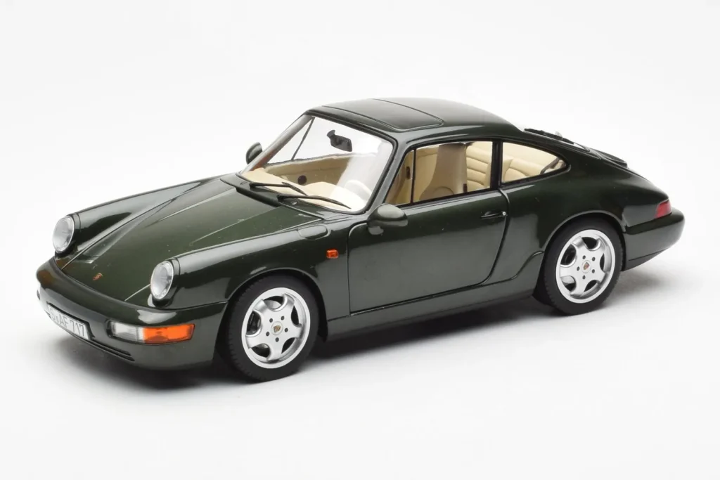 โมเดลรถ 1:18 Porsche 911 964 Carrera 4 Green Metallic Asia Exclusive Norev