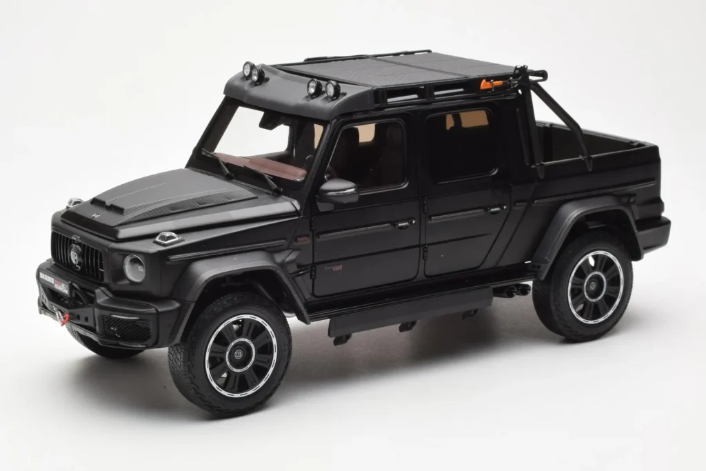 车型 1:18 Mercedes Brabus G800 W463 Adventure XLP Night Black Magno Almost Real
