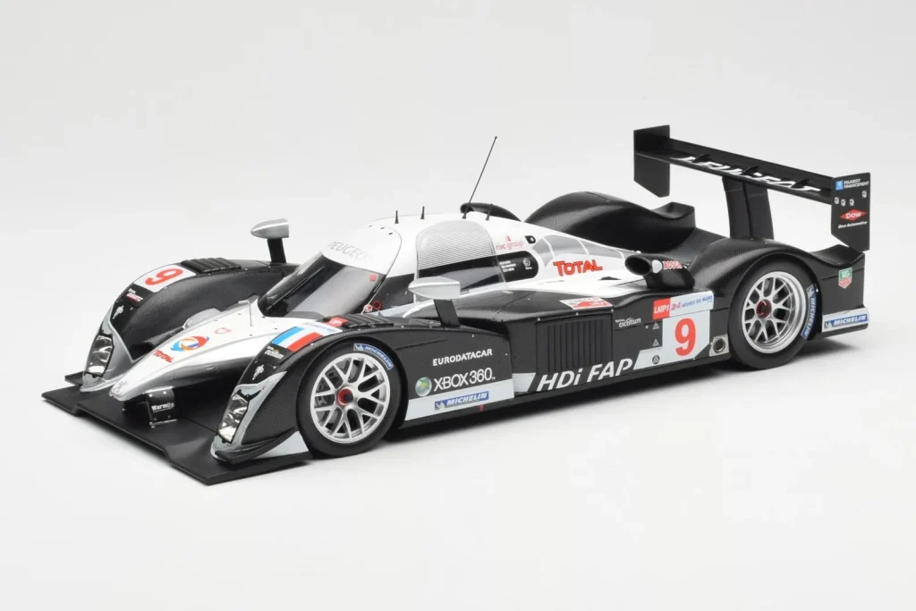โมเดลรถ 1:18 Peugeot 908 HDI FAP LMP1 #9 F. Montagny / R. Zonta / N. Kilen 3rd Place 24 Hours of Le Mans ปี 2008 Minichamps (มือสอง)