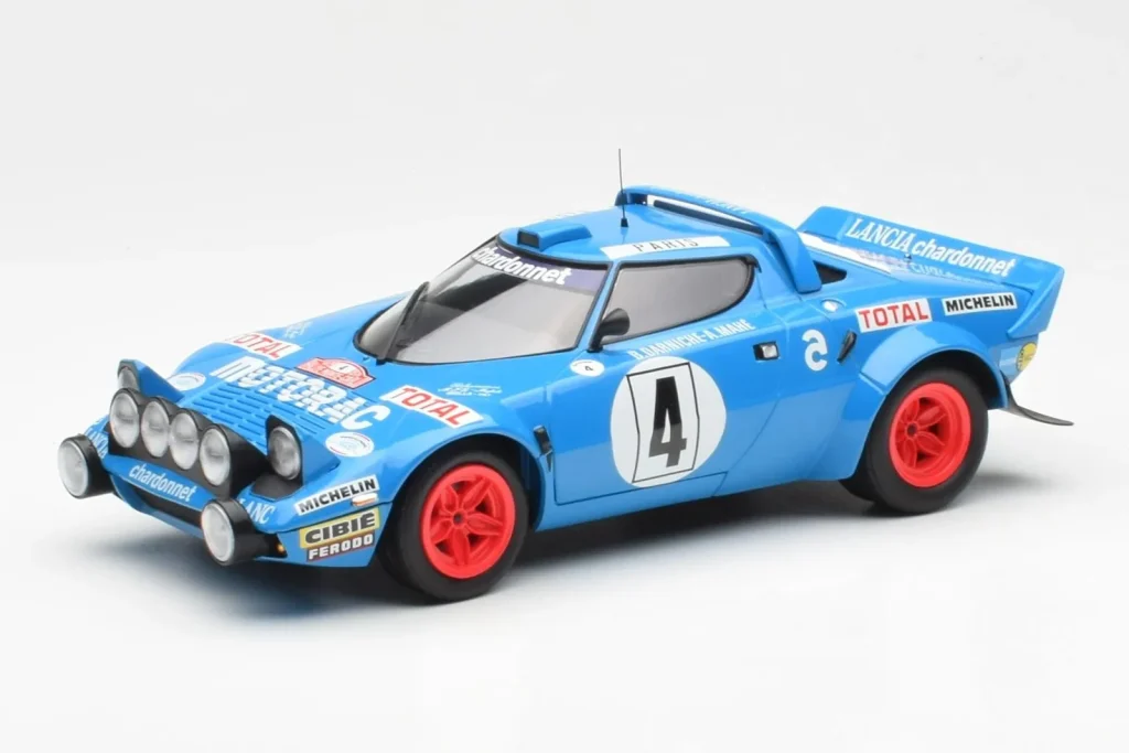 Model 1:18 Lancia Stratos #4 B. Darniche / A. Mahe Winners Rally Monte Carlo year 1979 Minichamps