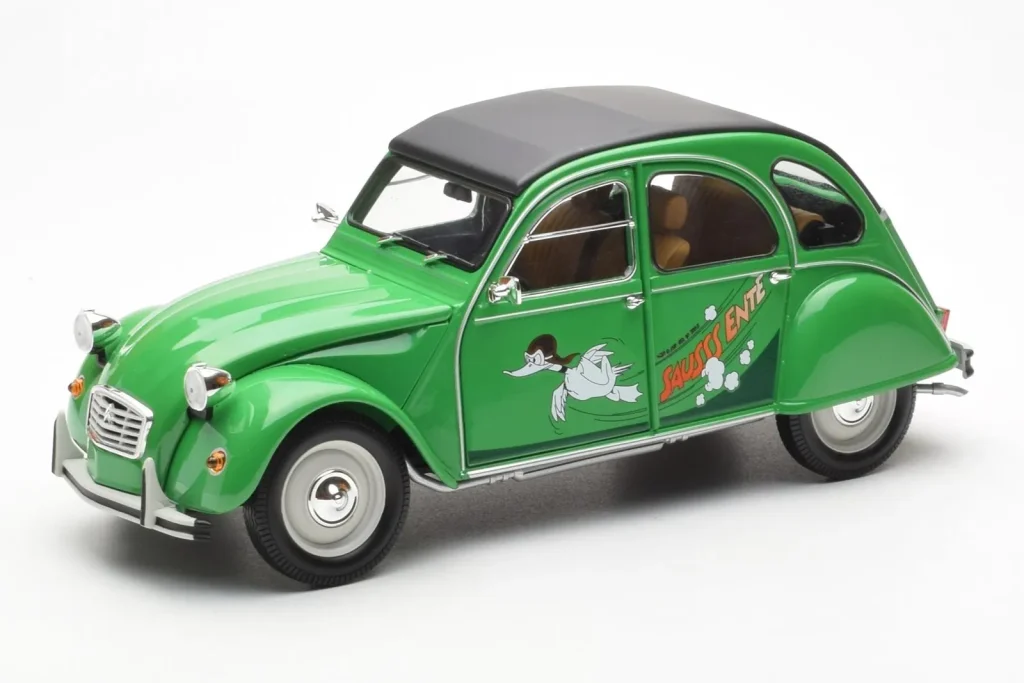 Model 1:18 Citroen 2CV Saussente green Minichamps