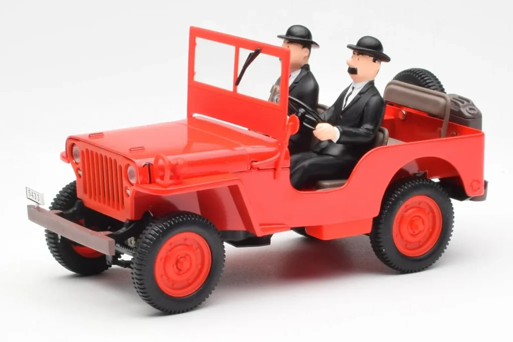 โมเดลรถ 1:18 Jeep Willys Tintin 2 Figures UT Models (มือสอง)