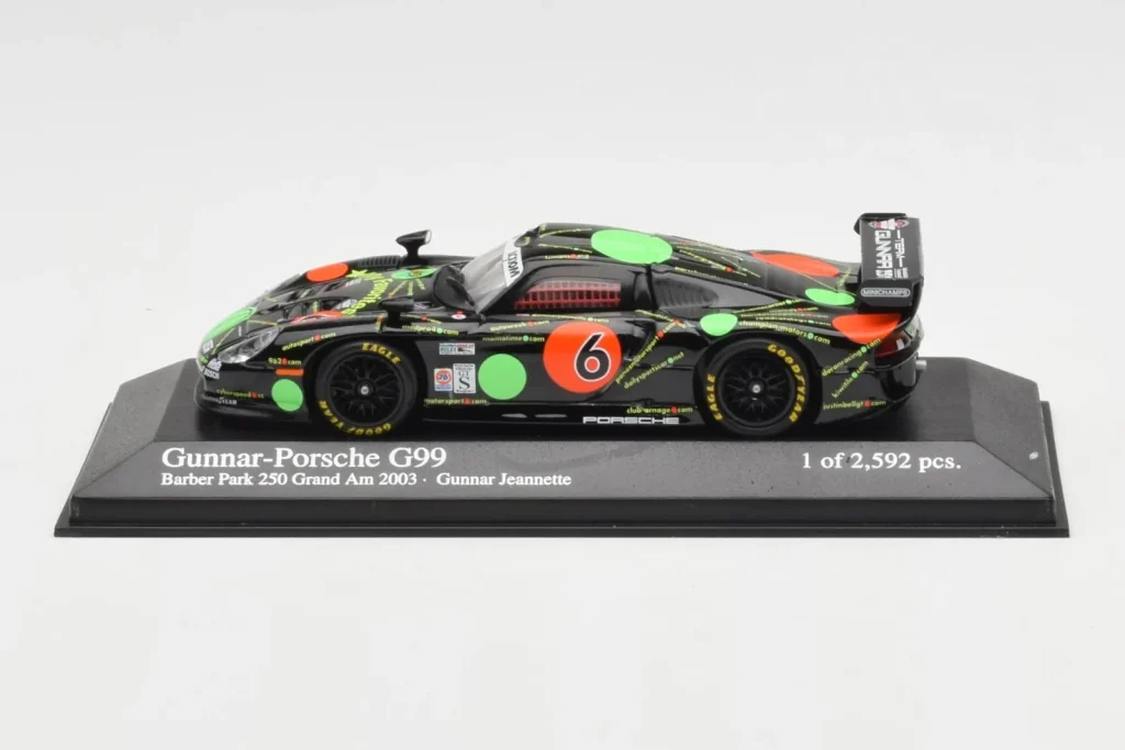 车型 1:43 Porsche Gunnar G99 #6 G. Jeanette Barber Park 250 年 2003 Minichamps