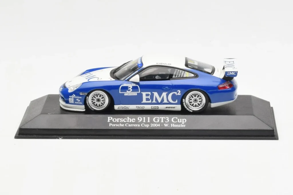 Model 1:43 Porsche 911 996 GT3 Cup EMC2 #3 W. Henzler Porsche Carrera Cup year 2004 Minichamps