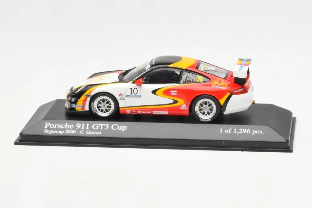 โมเดลรถ 1:43 Porsche 911 996 GT3 Cup #10 G. Horion Porsche Supercup ปี 2006 Minichamps (มือสอง)