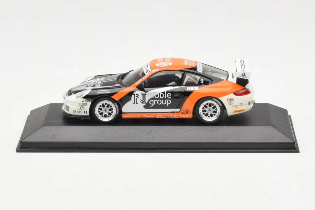 โมเดลรถ 1:43 Porsche 911 997 GT3 Cup Noble Group #9 R. Meins Carrera Cup Asia Macau ปี 2007 Minichamps (มือสอง)