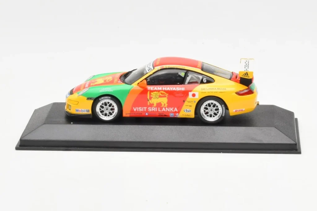 Model 1:43 Porsche 911 997 GT3 Cup Visit Sri Lanka #6 D. Malagamuwa Carrera Cup Asia Macau year 2007 Minichamps