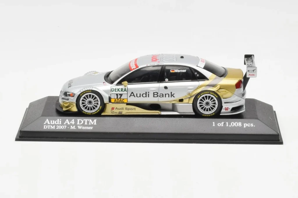 车型 1:43 Audi A4 B7 DTM Team Phoenix #17 M. Werner DTM 年 2007 Minichamps