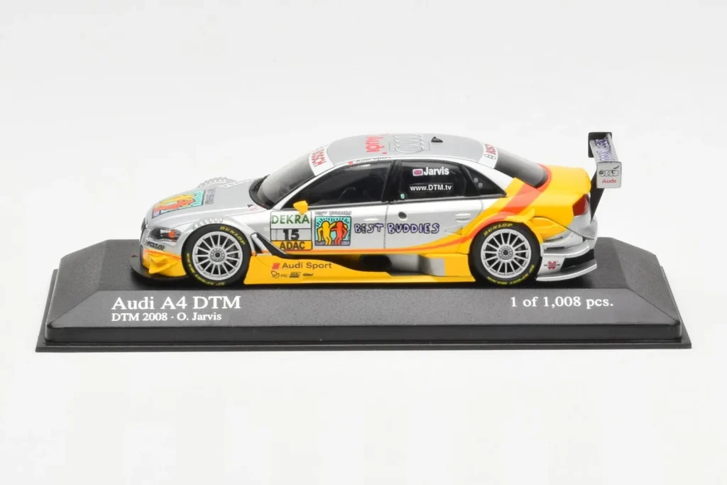 Model 1:43 Audi A4 B7 DTM Team Audi Sport Phoenix #15 O. Jarvis DTM year 2008 Minichamps